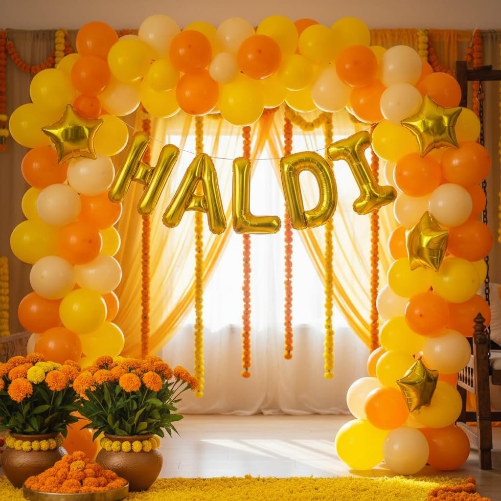 61ZsUnfo-fL Yellow Charm Haldi Setup - Image 1