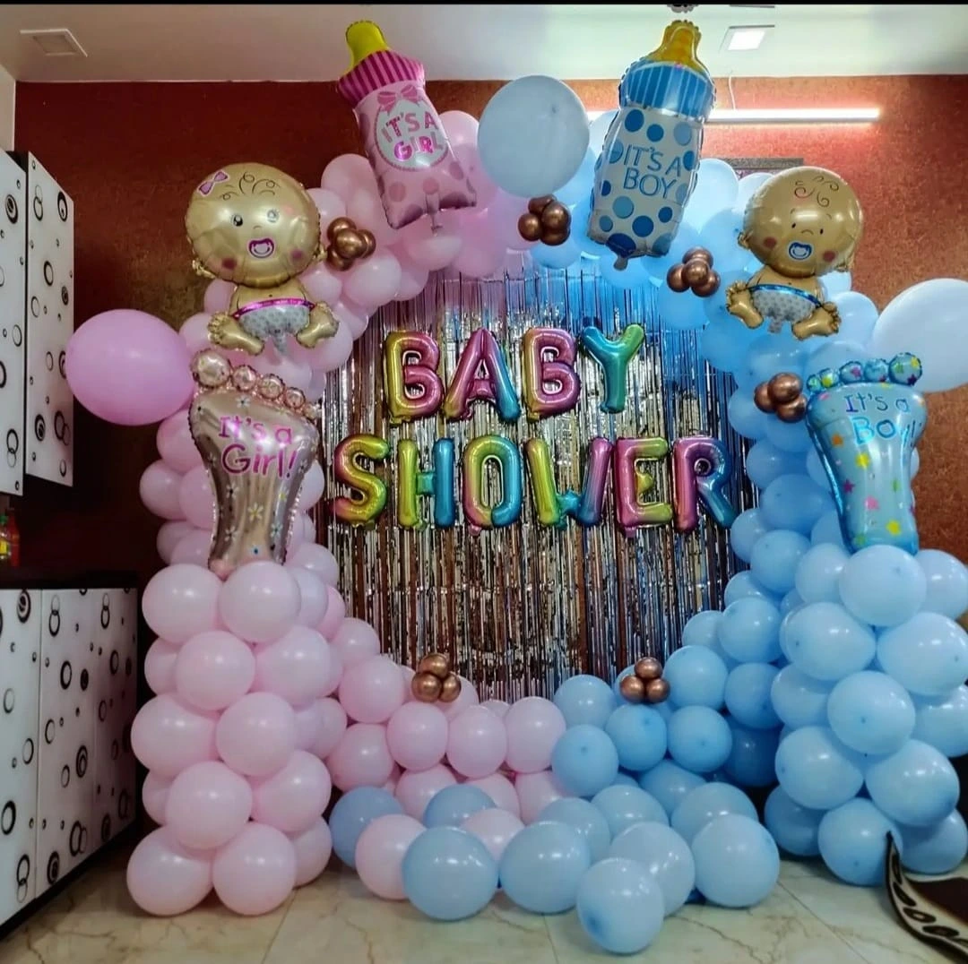 bspbd Baby Shower Pastel Balloons Decor - Image 1