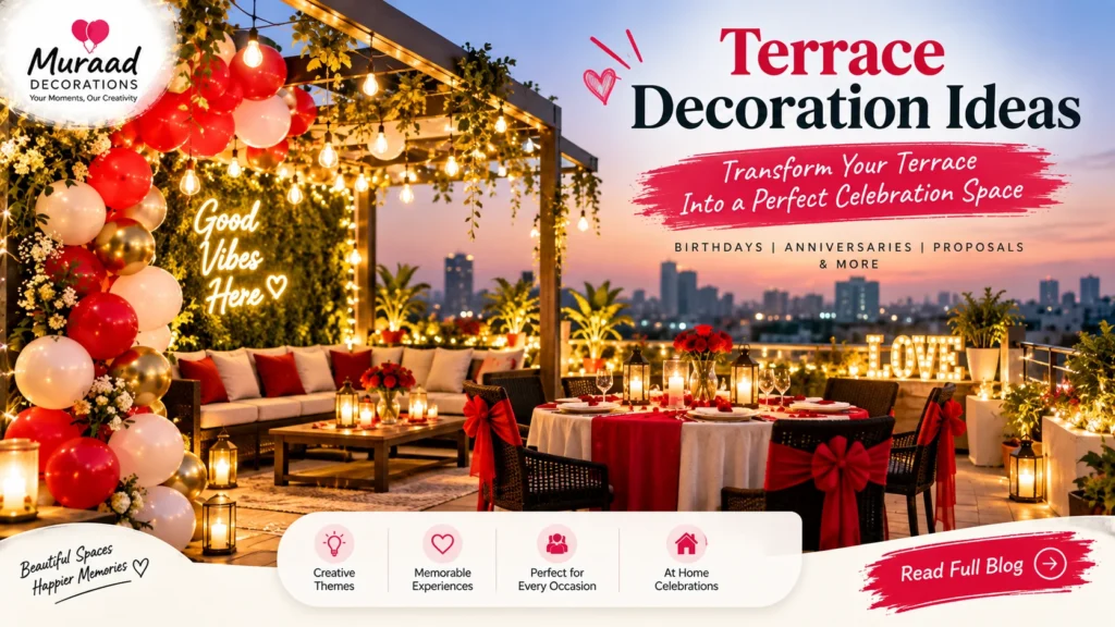 Terrace Decoration in Delhi