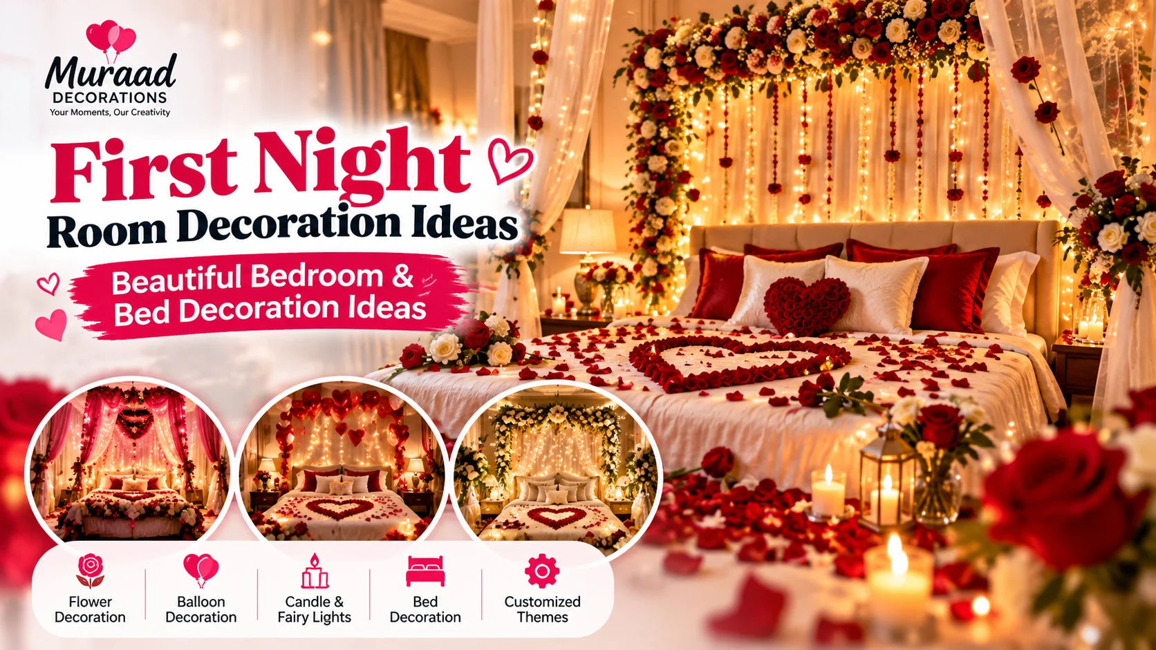 First Night Room Decoration In Delhi