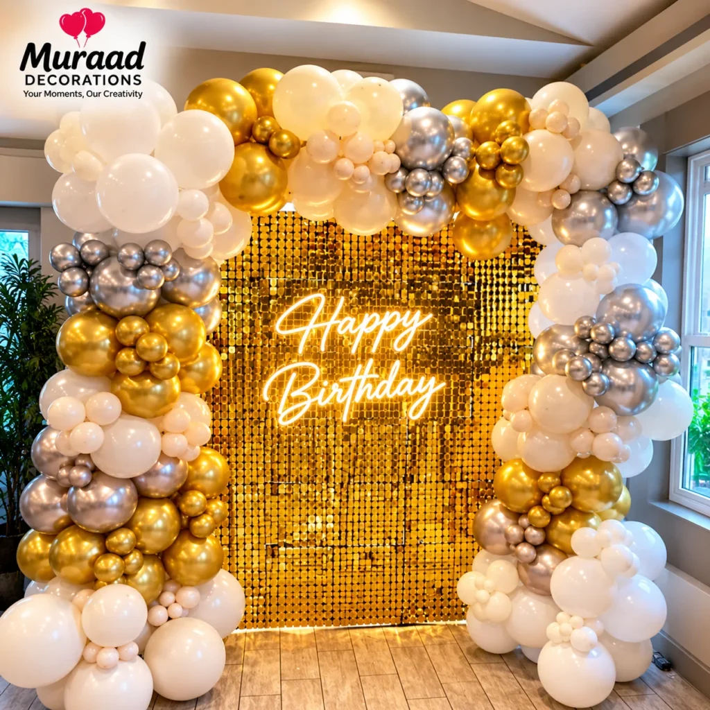 Balloon Backdrop Setup