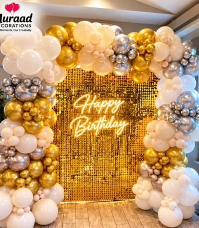 Balloon Backdrop Setup